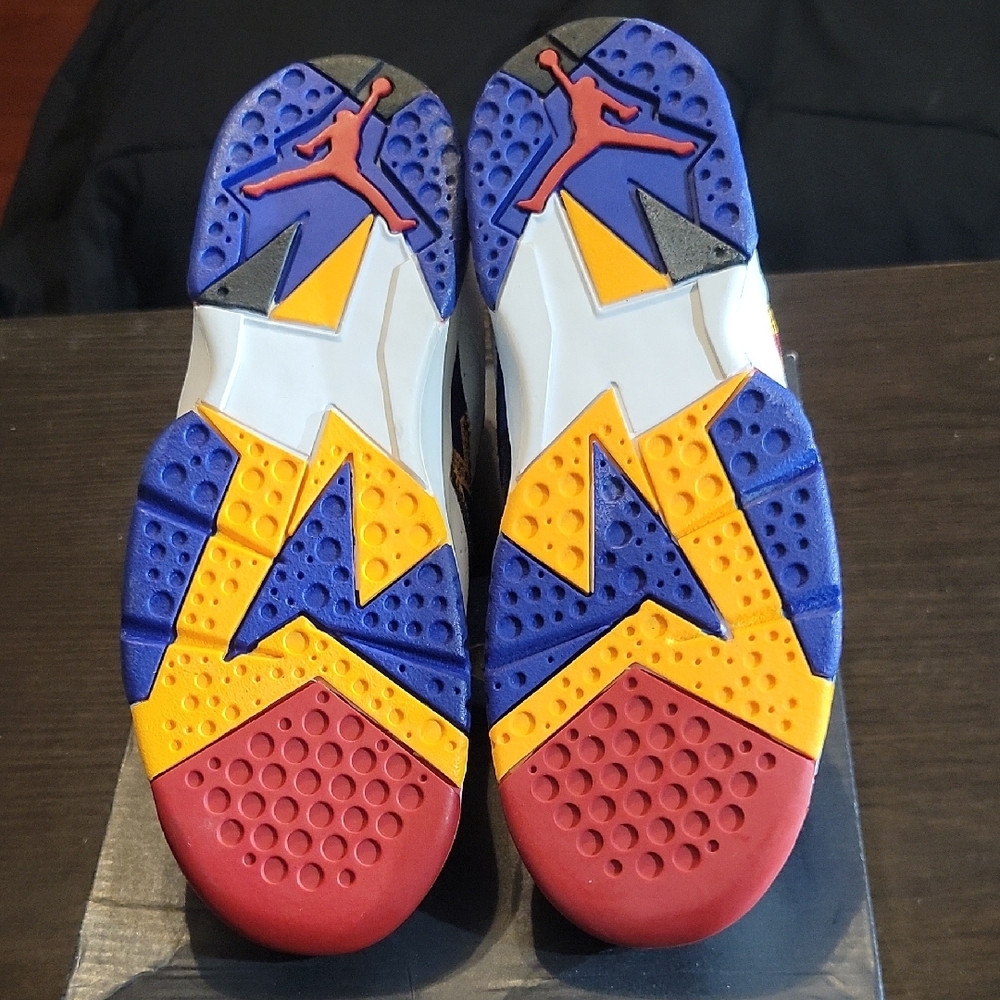 Air Jordan 7 Retro (PS) Rare "Nothing But Net" (2015) B3Y/G4.5 NEW W/OG BOX - Picture 9 of 11